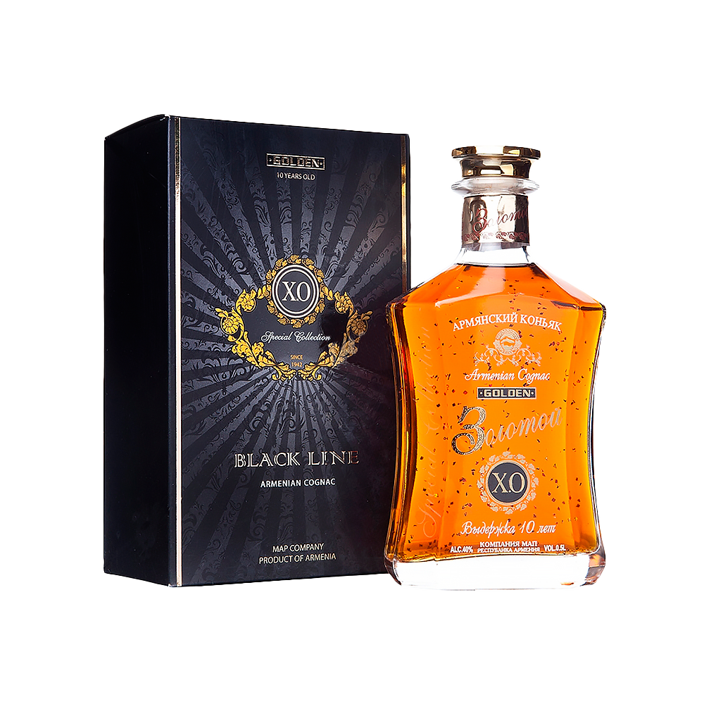 Brandy Armenesc GOLDEN, varsta 10 ani in cutie de cadou, 40% alcool - winetime.md photo