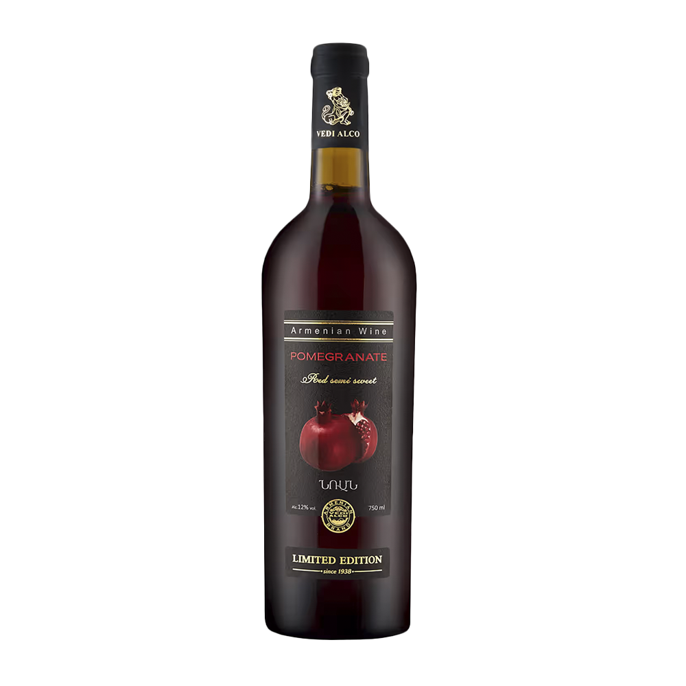 Vin Armenesc Rosu DemiDulce de rodii, 0.75l. 12% alcool - winetime.md photo