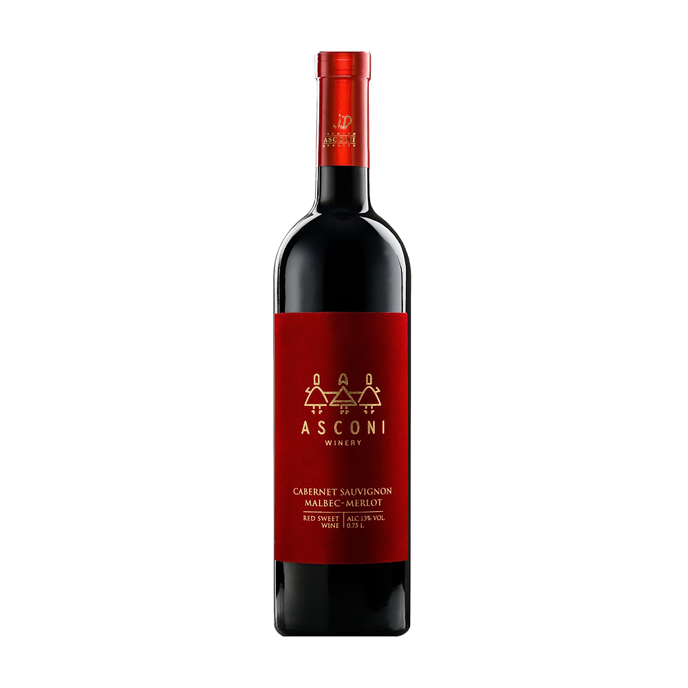 Asconi Velvet Cabernet Sauvignon-Malbec-Merlot rosu dulce 0.75l - winetime.md