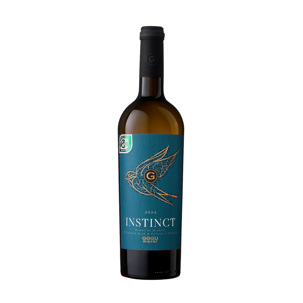 Gogu Winery INSTINCT Blanc de Blancs Feteasca Alba & Regala vin rosu sec BIO 0.75l - winetime.md