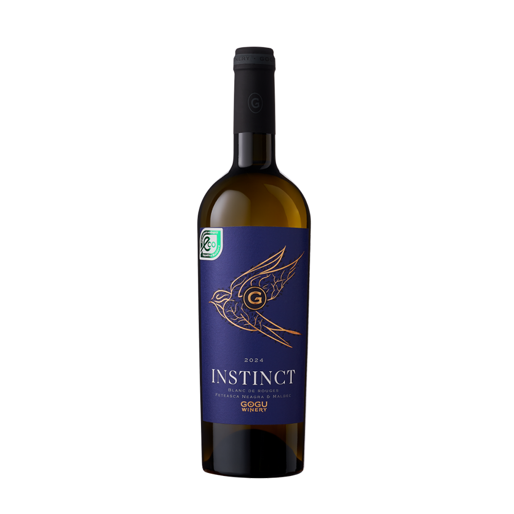 Gogu Winery INSTINCT Blanc de Rouges Feteasca Neagra & Malbec 2024 vin alb sec BIO 0.75L - winetime.md
