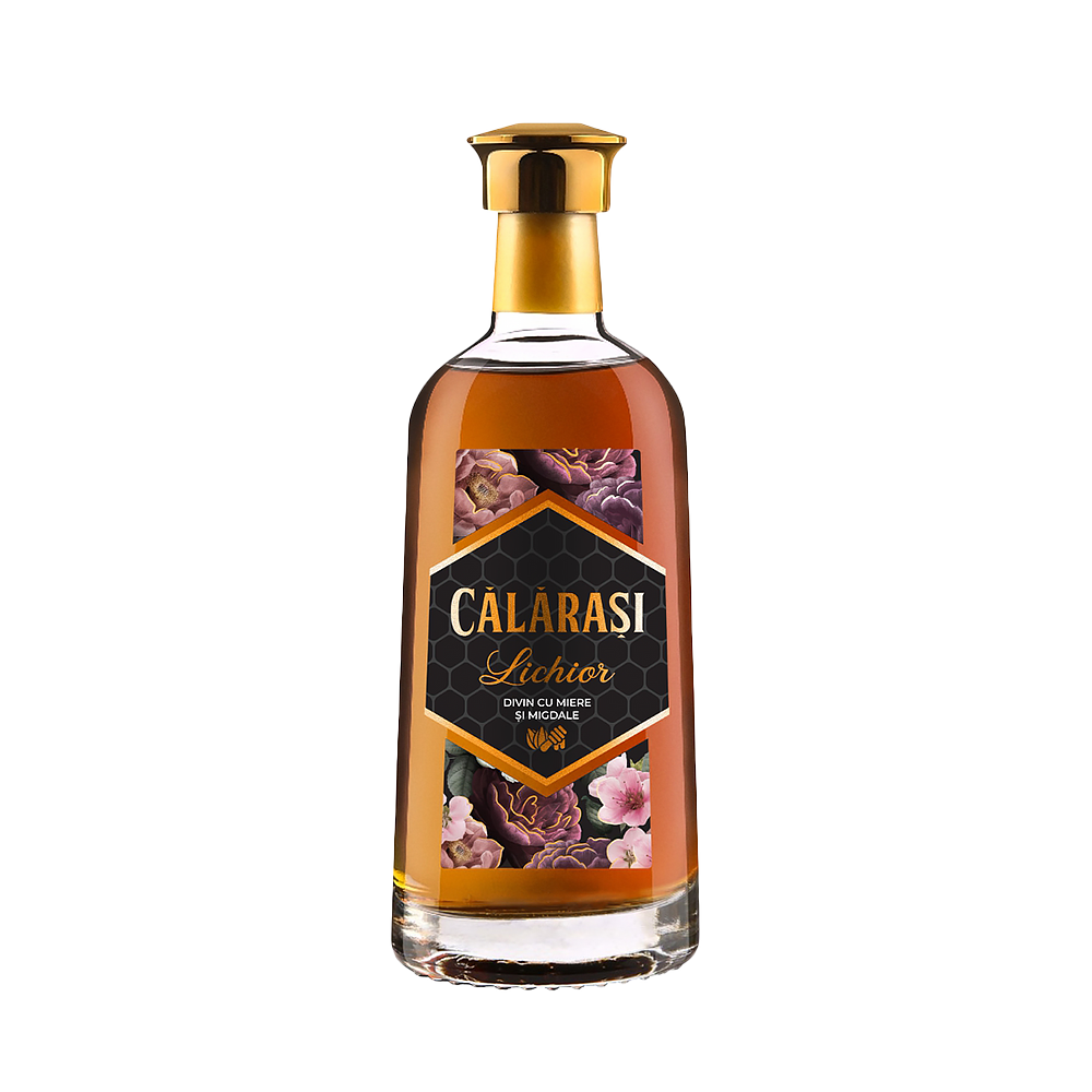 Lichior de desert Calarasi Divin cu Miere si Migdale 0.5L - winetime.md