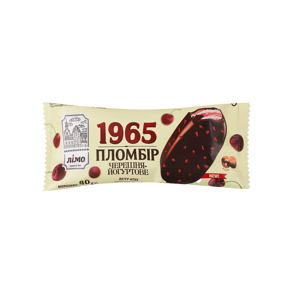 LIMO 1965 Inghetata Eskimo Plombir Iaurt cirese in glazura 80g - winetime.md
