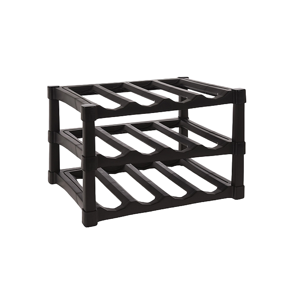 Suport de 12 sticle 3 nivele EH, 39X30X25cm, plastic - winetime.md