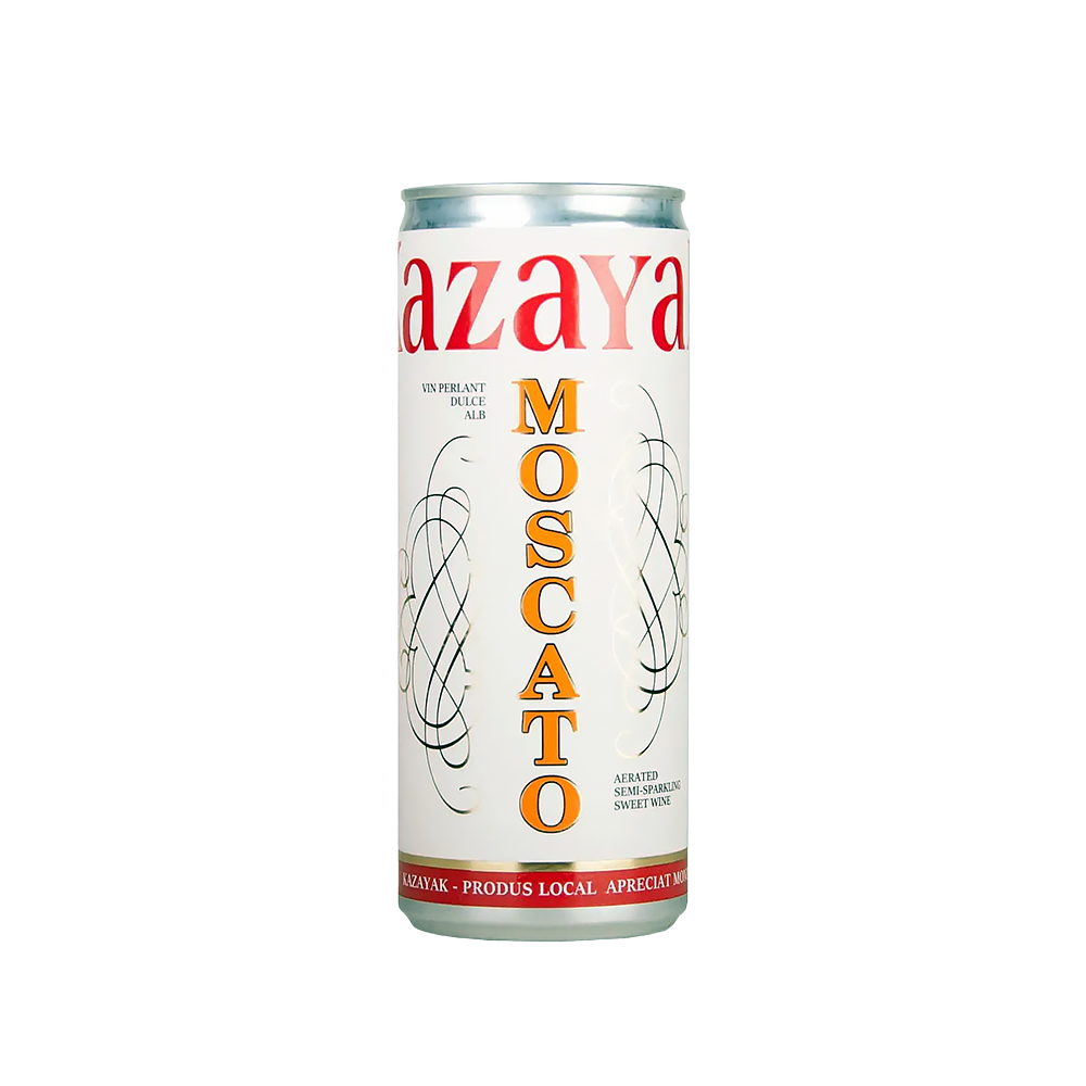 Vin perlant d/dulce alb Kazayak Moscato 0.25 l - winetime.md