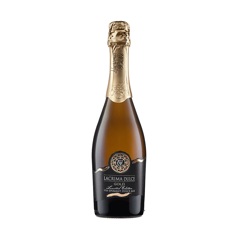 Vin spumant alb dulce Cricova Lacrima Dulce GOLD Editie Limitata 0.75l - winetime.md