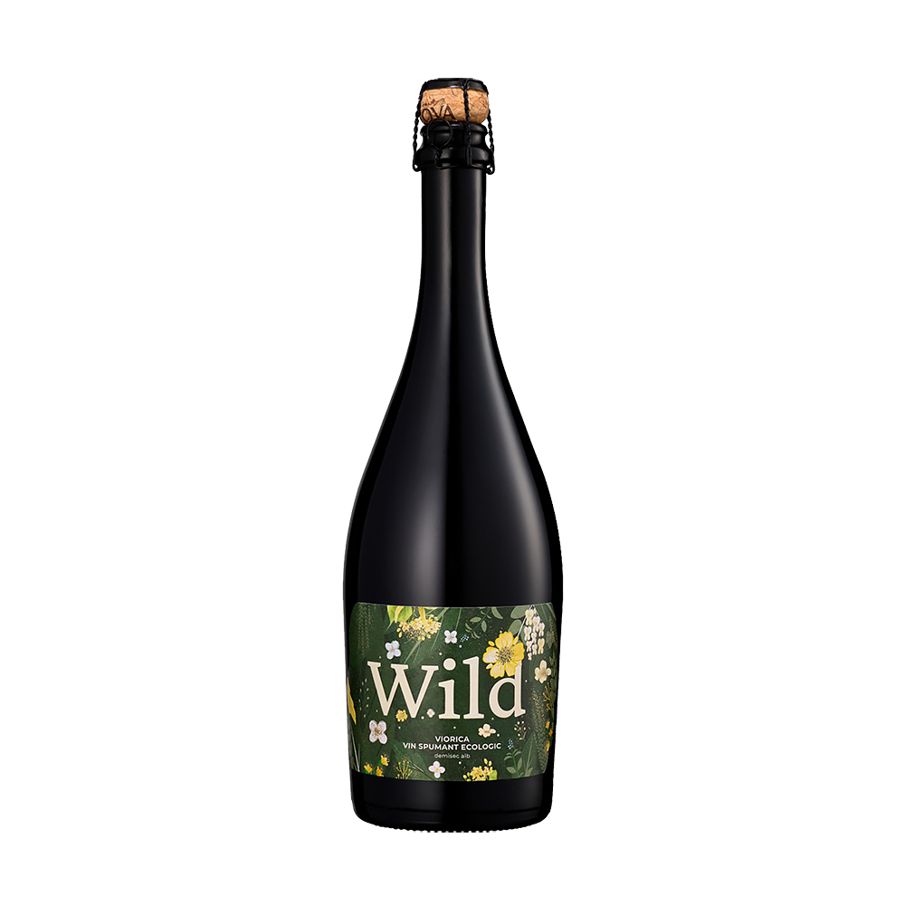 Vin spumant ecologic VIORICA WILD Alb demisec 0.75l - winetime.md