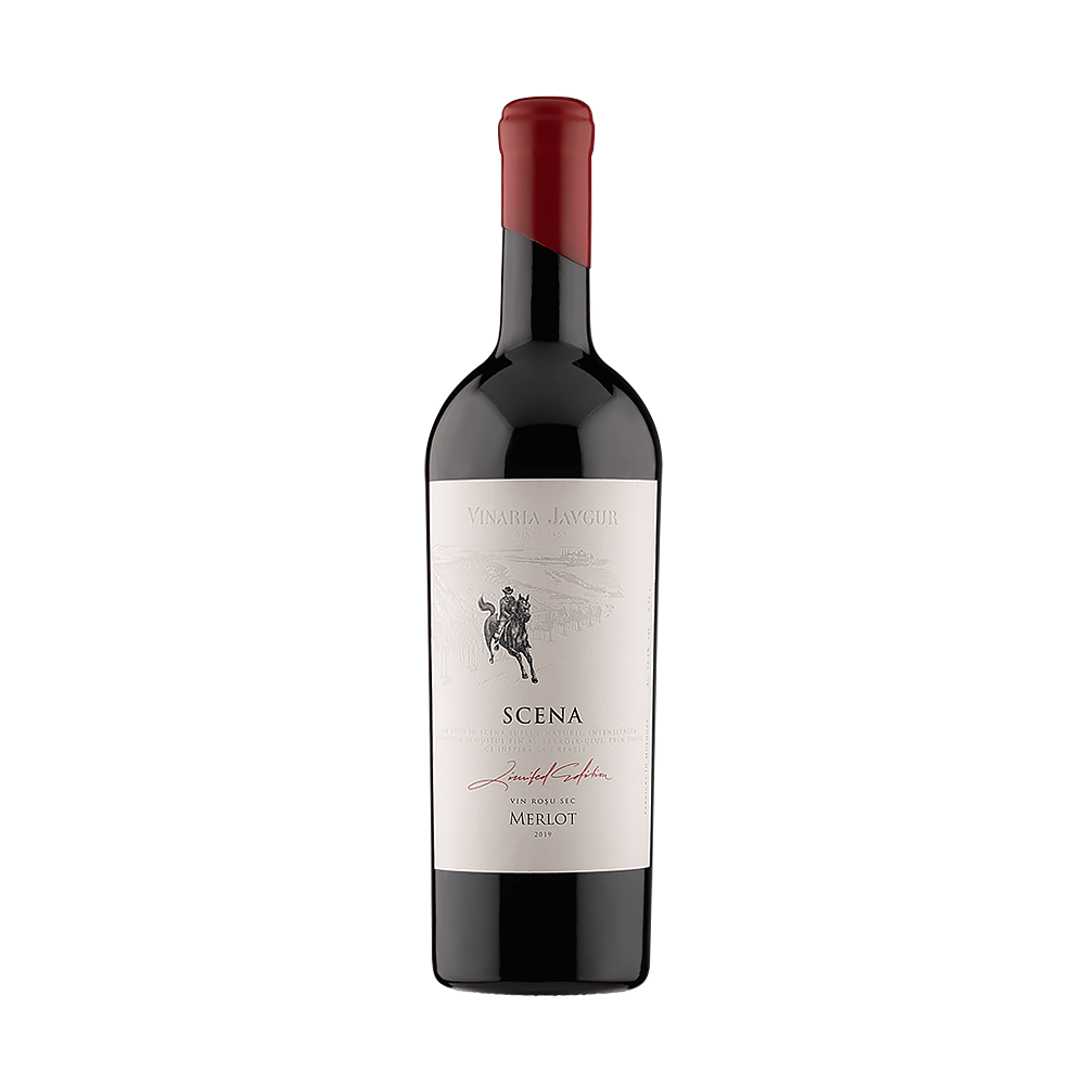 Vinaria Javgur Scena Merlot 2019 13.5%alc. Vol. Red dry wine - winetime.md