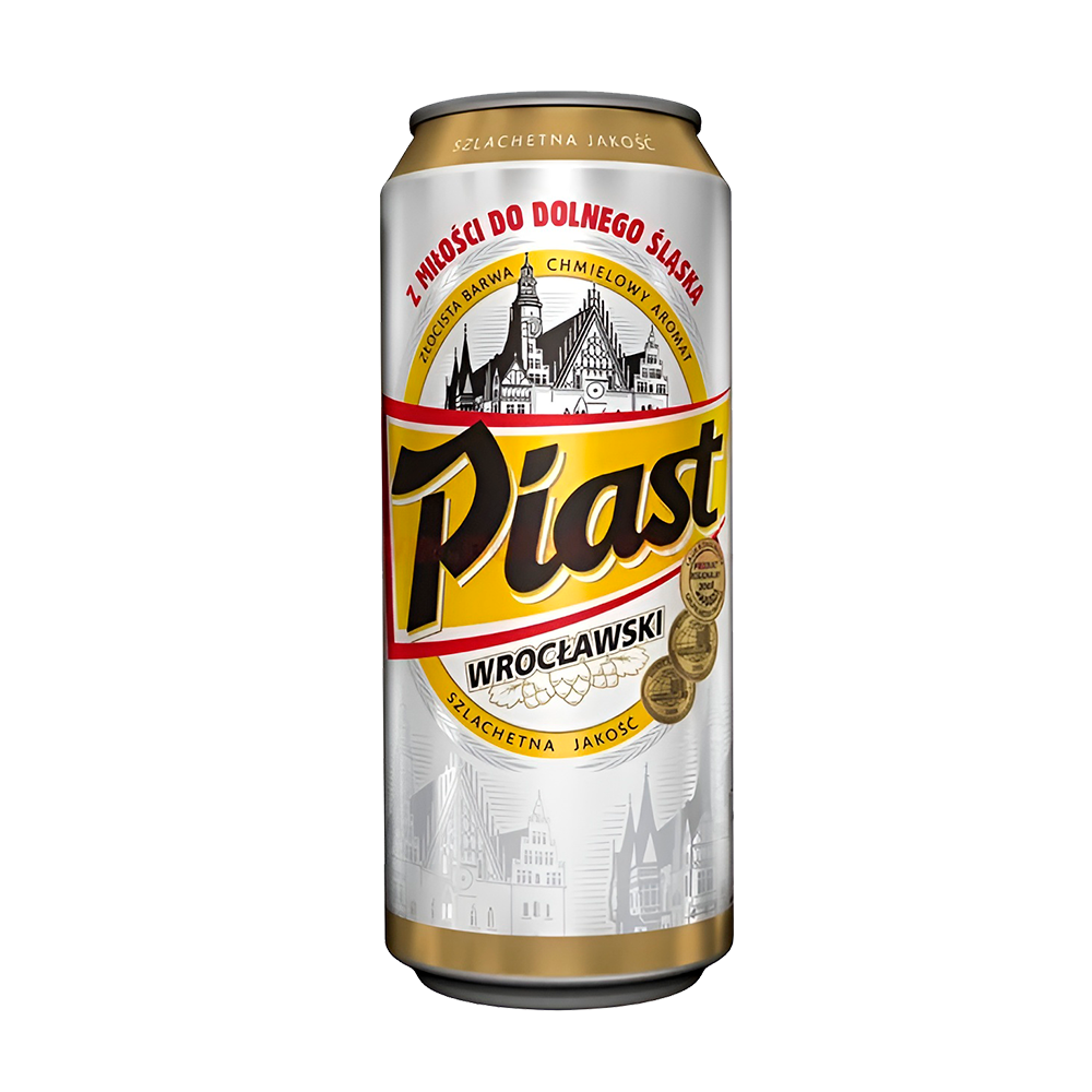 PIAST Bere blonda pasteurizata filtrata 5.5%alc doza 0.5l - winetime.md