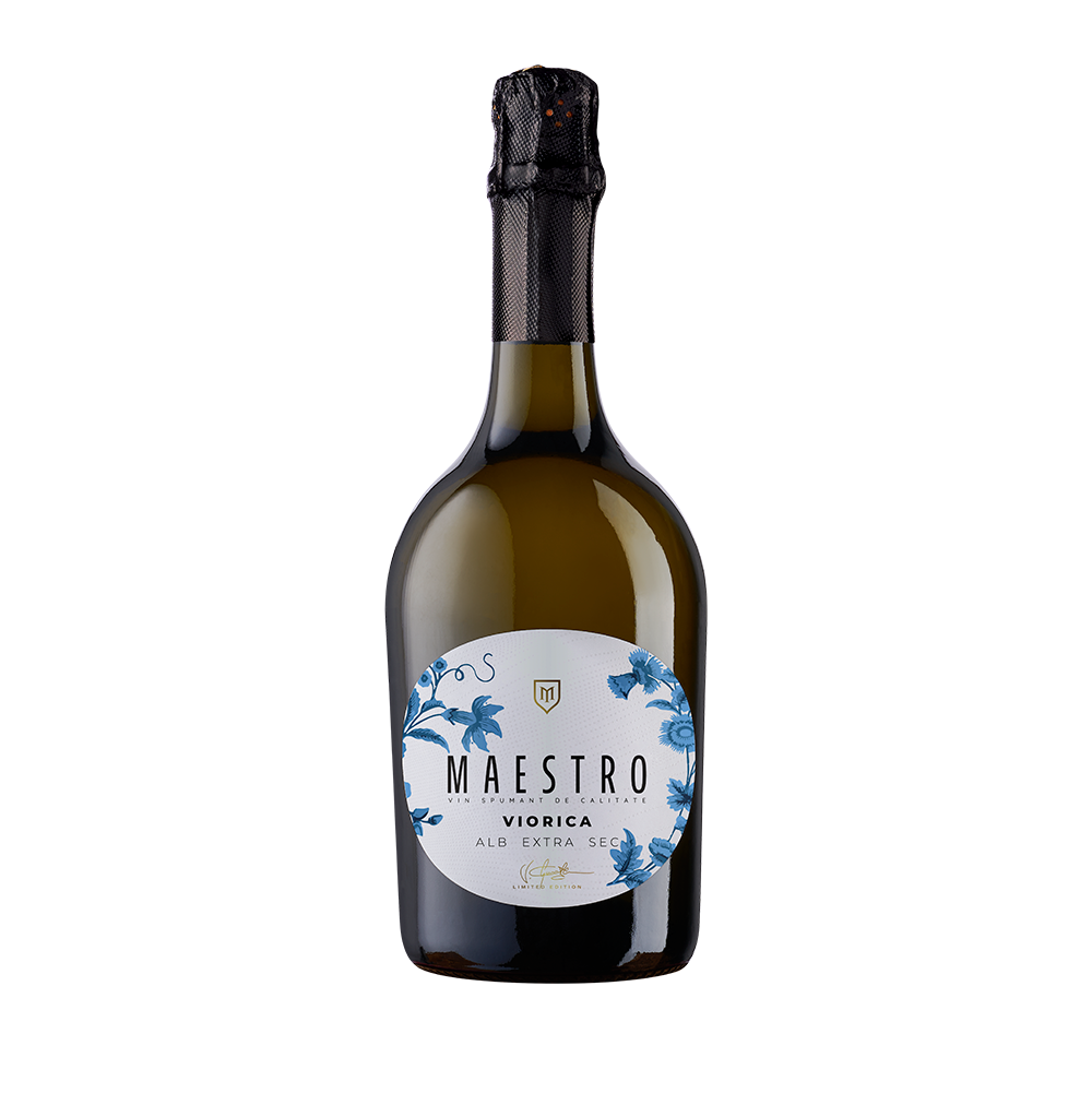 Maestro Spumant Viorica Alb Extra Sec 0.75 L - winetime.md