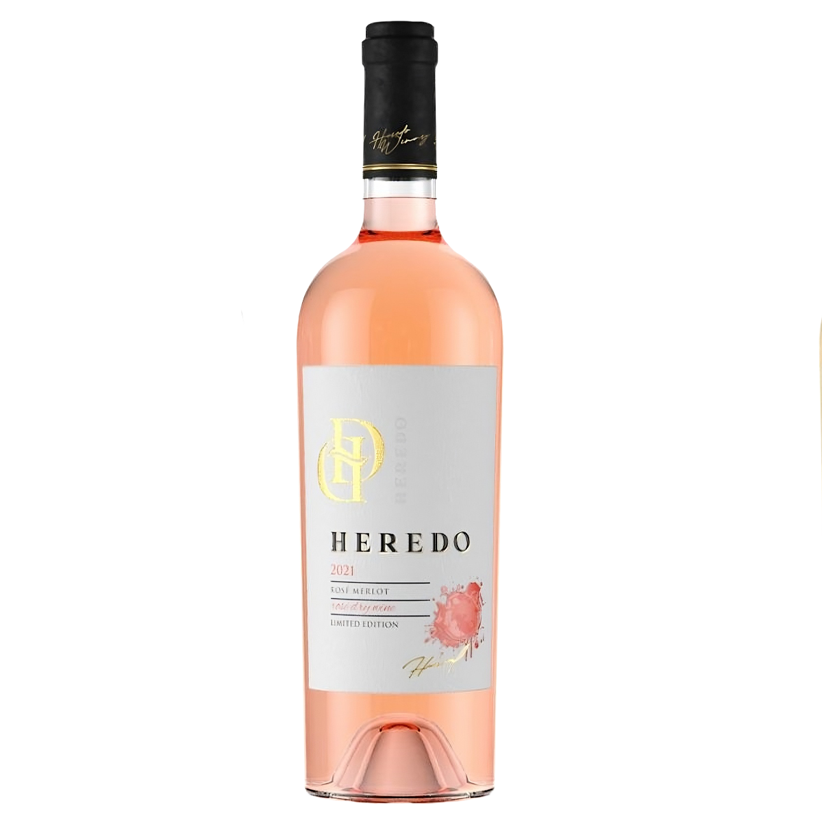 Vin roze sec Heredo Merlot Roze 0.75 L - winetime.md