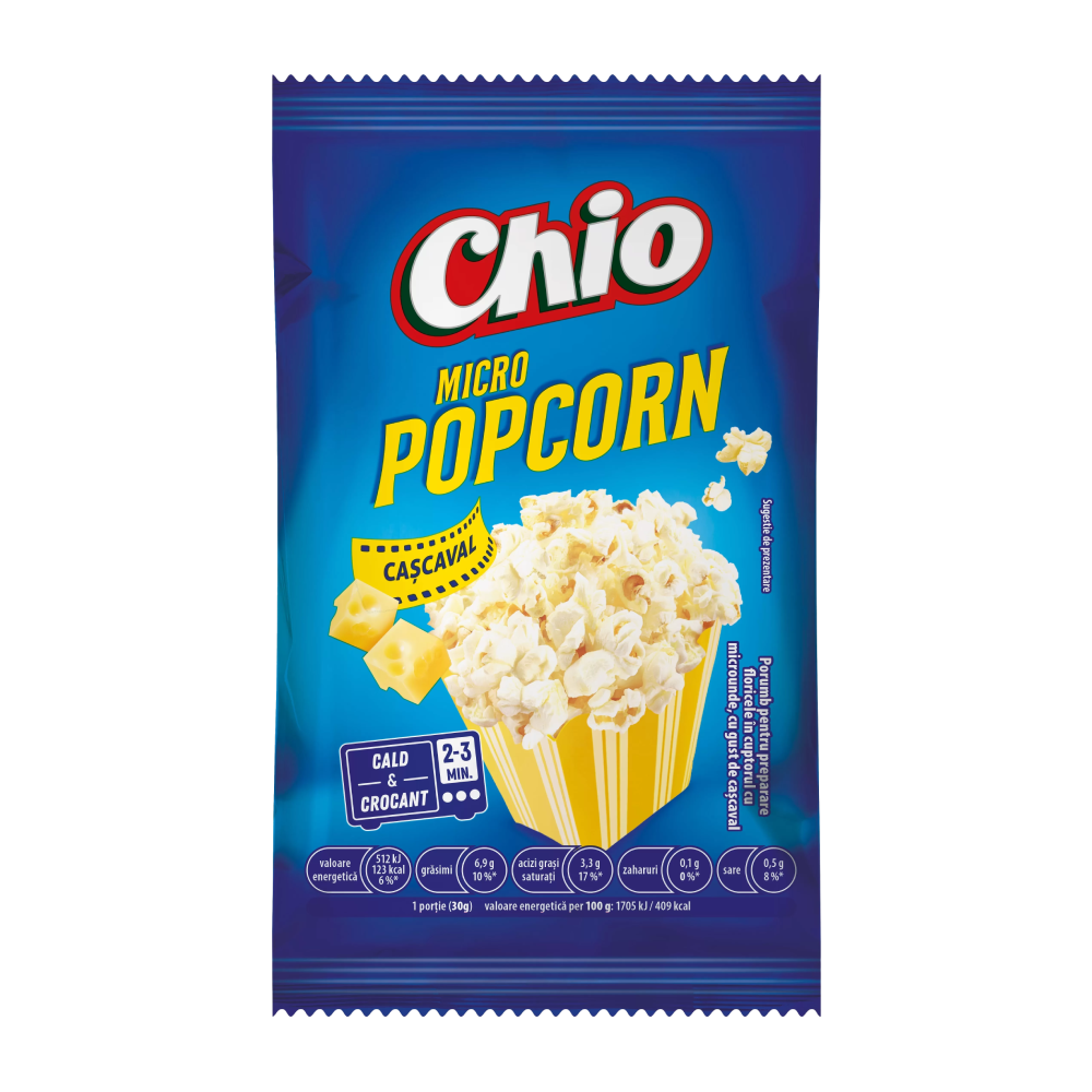 Pop Corn Microunde Cascaval 80g Chio - winetime.md