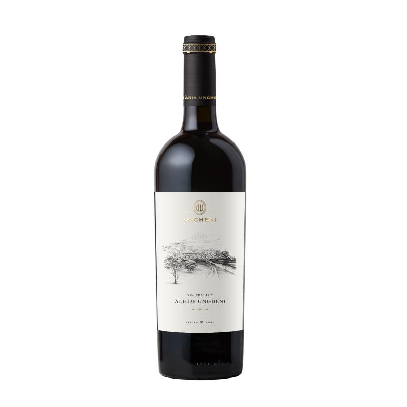Vin alb sec Alb de UNGHENI st. Storica VIP 0.75 L - winetime.md