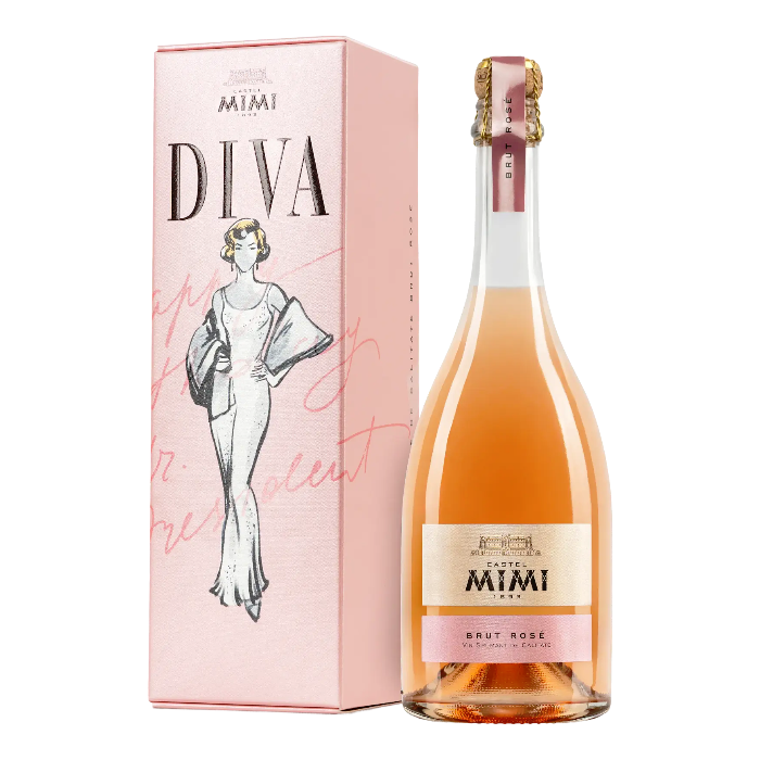 Castel Mimi DIVA Vin spumant rose roz brut 0.75 L - winetime.md
