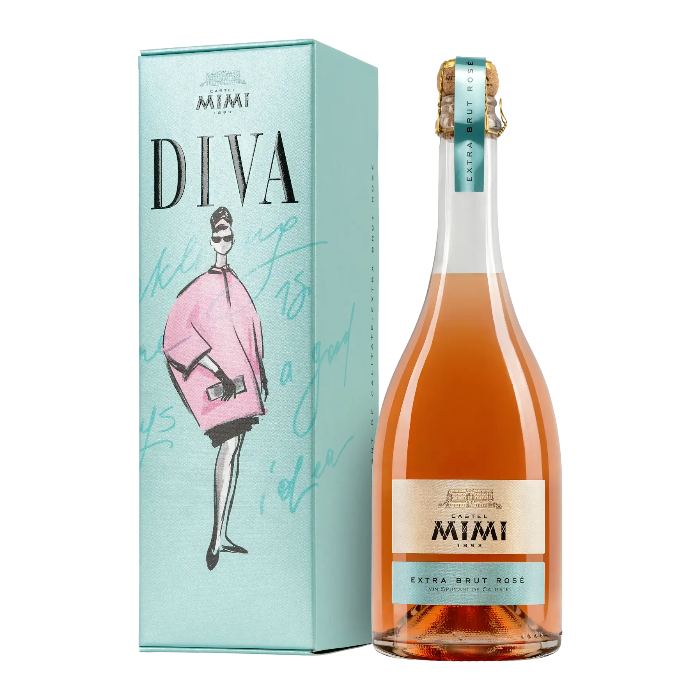 Castel Mimi DIVA Vin spumant rose roz extra brut 0.75 L - winetime.md
