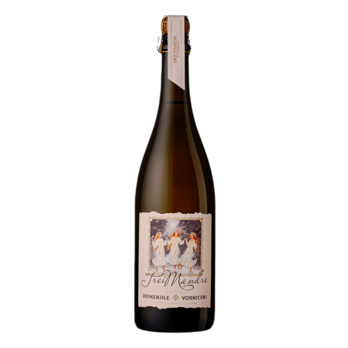 Domeniile Vorniceni Trei Mindre Spumant Alb Brut 0.75 L - winetime.md