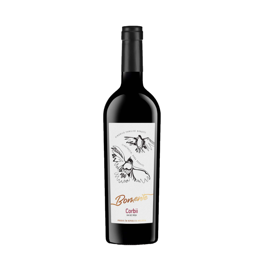 Bomente Vin sec Rosu Corbii Alc. 13% 0.75 L - winetime.md