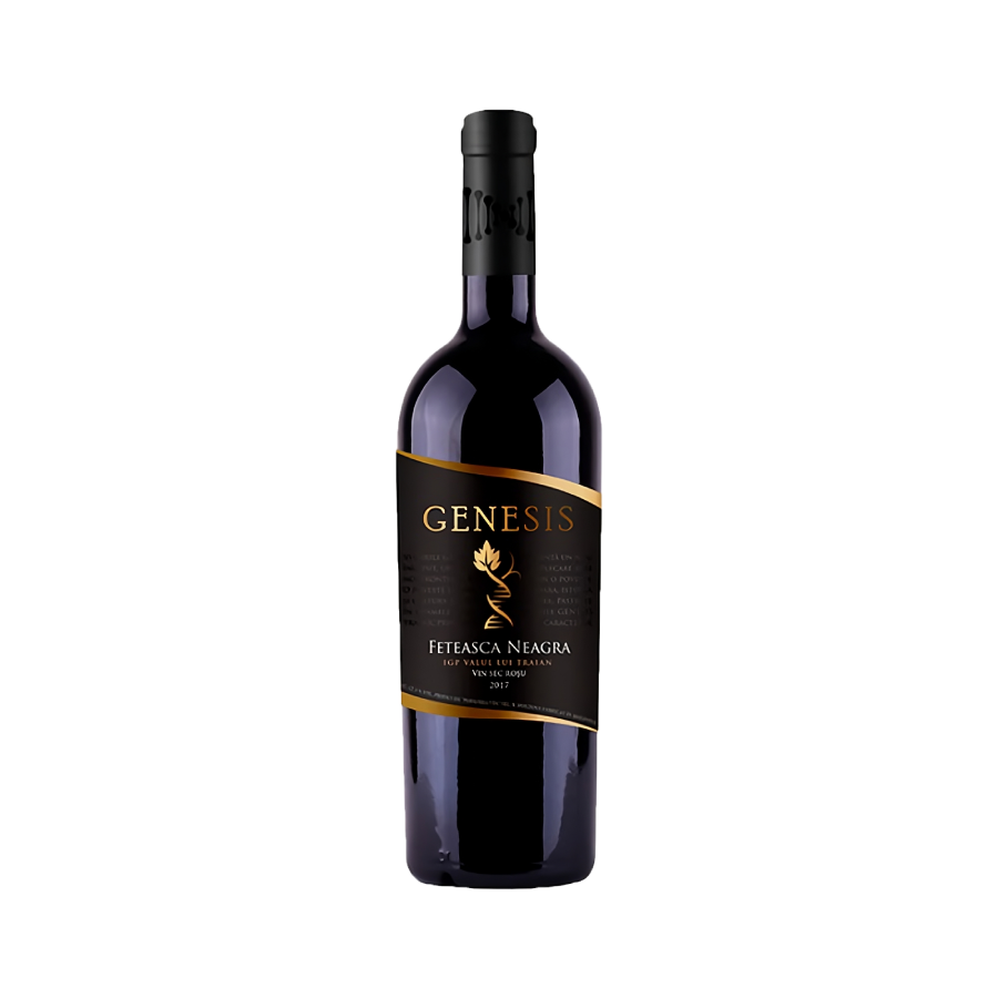 Vin sec rosu Genesis Feteasca Neagra IGP Valul lui Traian 0.75 L - winetime.md