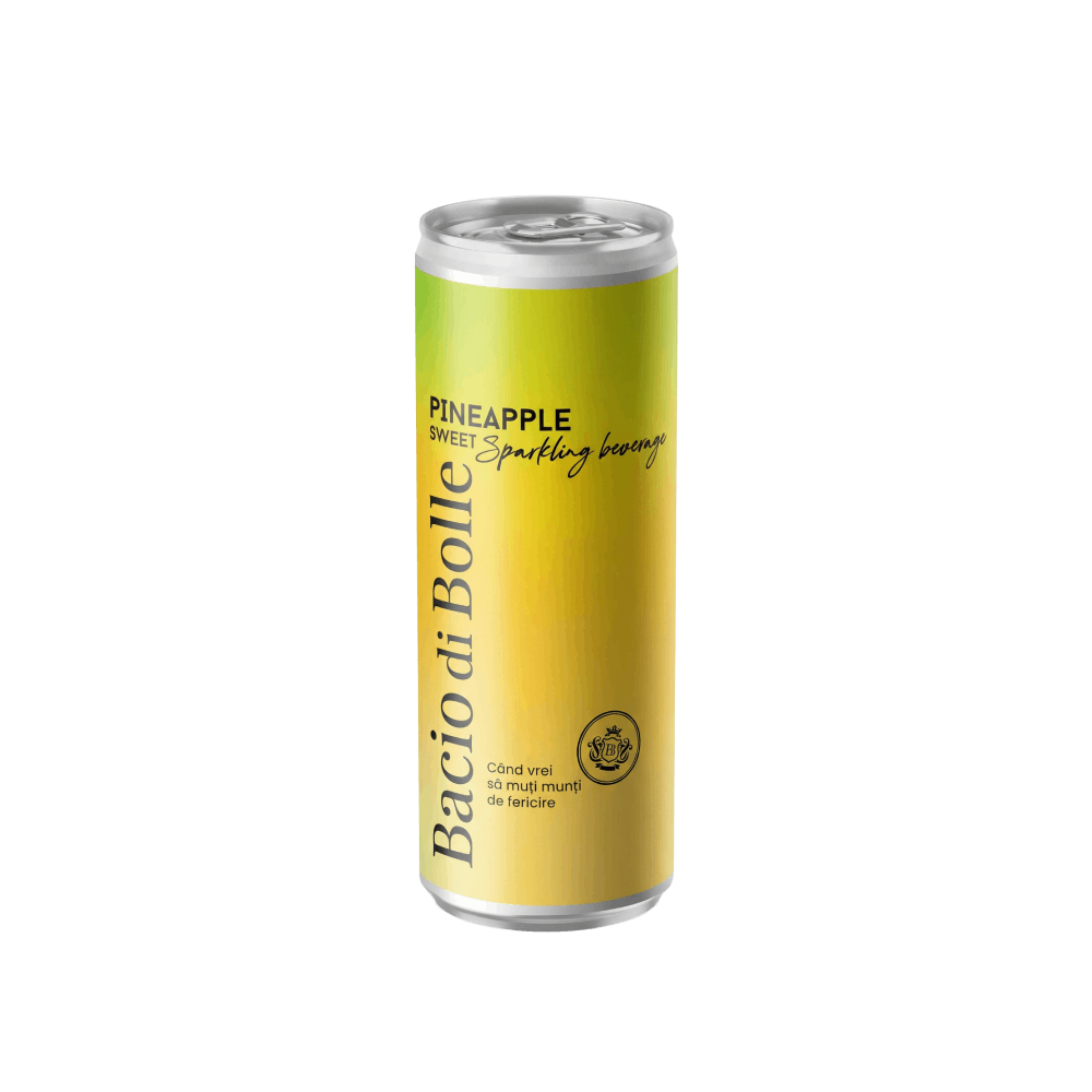 Bacio di Bolle Coctail Pineapple 0.25 L SET 9+3 STICLE - winetime.md