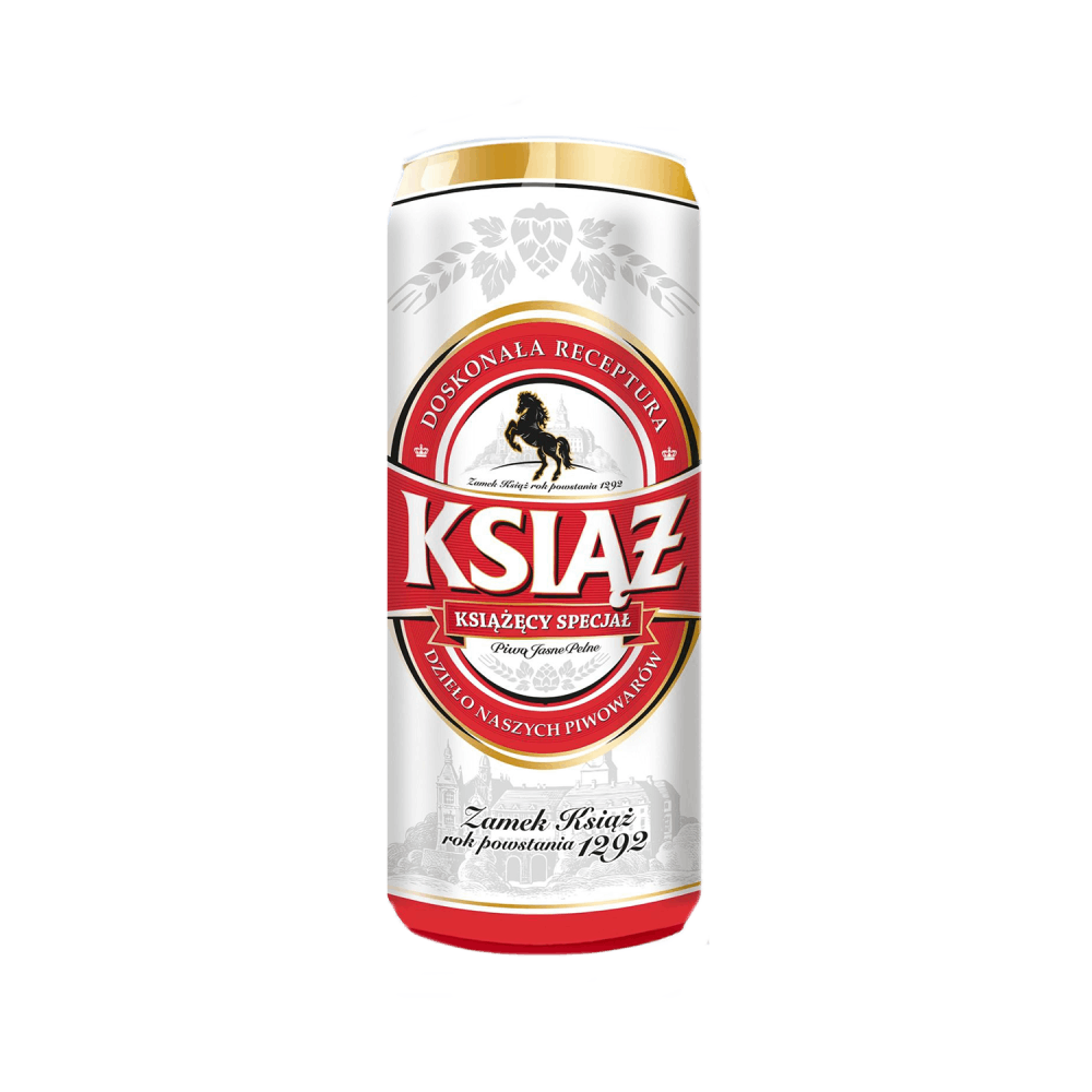 KSIAZ bere blonda, pasteurizata filtrata 5.0% alc. 0.5 L - winetime.md