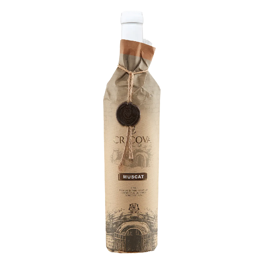 Cricova Hirtie Muscat Vin alb sec 0.75 L - winetime.md