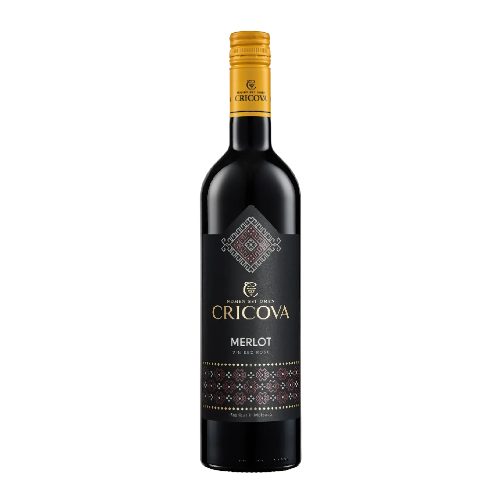 Cricova National Merlot Vin rosu sec 0.75 L - winetime.md