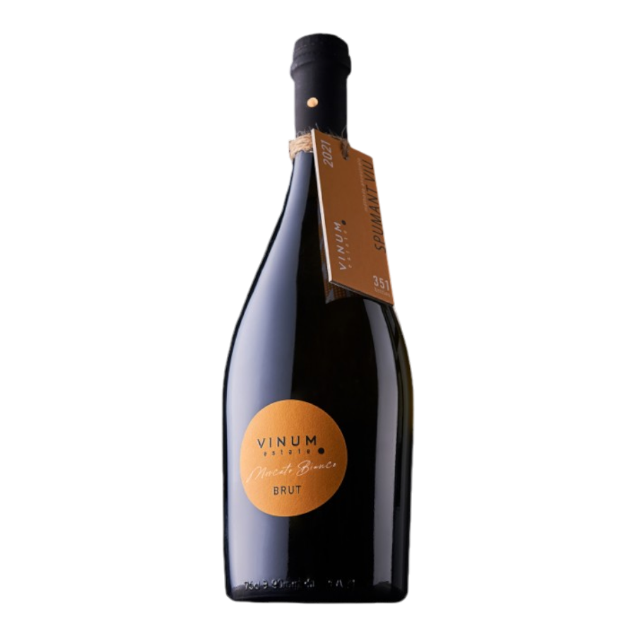 Vinum Estate Vin Spumant brut alb Muscat bianco 0.75 L - winetime.md