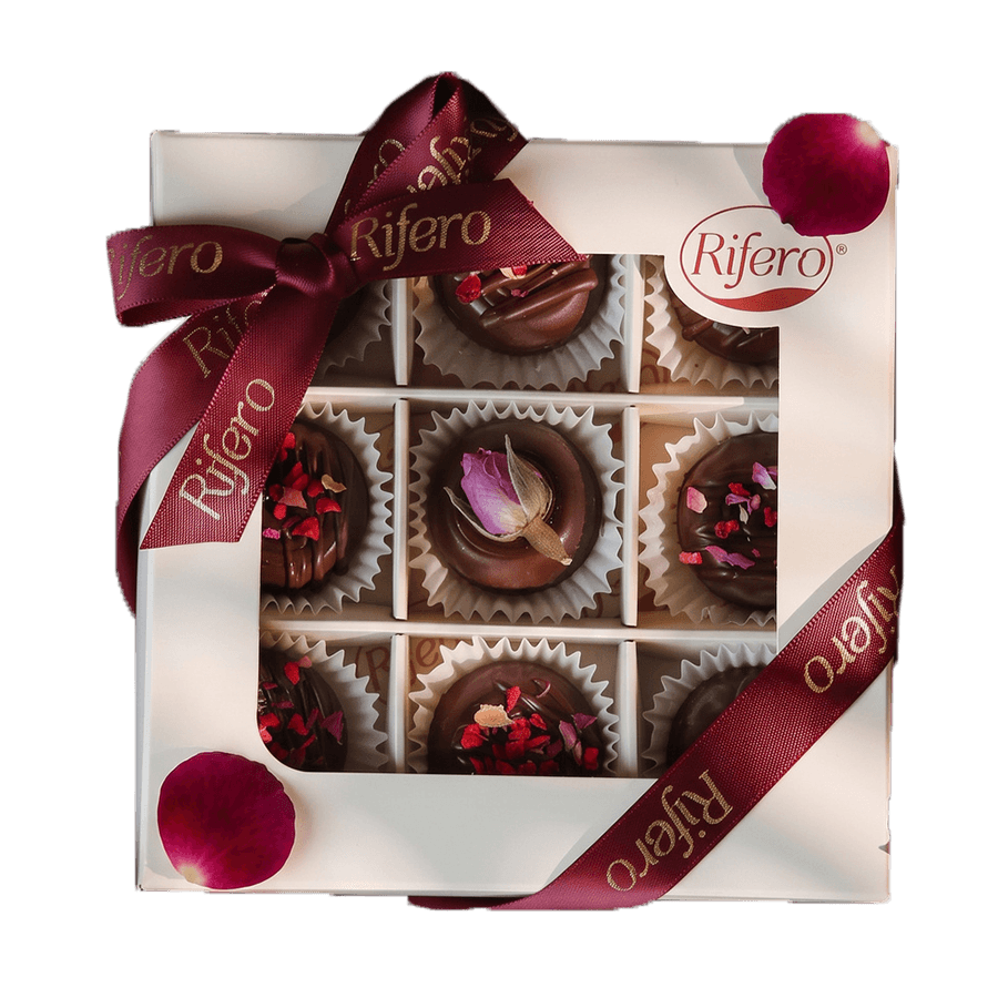 Rifero Ciocolate cu Petale de Trandafir Exclusive 90 gr - winetime.md