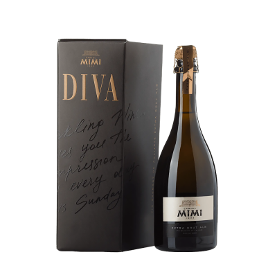 Vin spumant Castel Mimi DIVA Extra Brut alb 0.75l in cutie - winetime.md