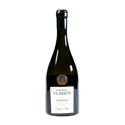 Vin sec alb Domeniile Vlahos Chardonnay, fermentat in baric 0.75 L - winetime.md
