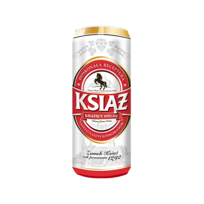 KSIAZ bere blonda, pasteurizata filtrata 5.0% alc. 0.5 L - winetime.md